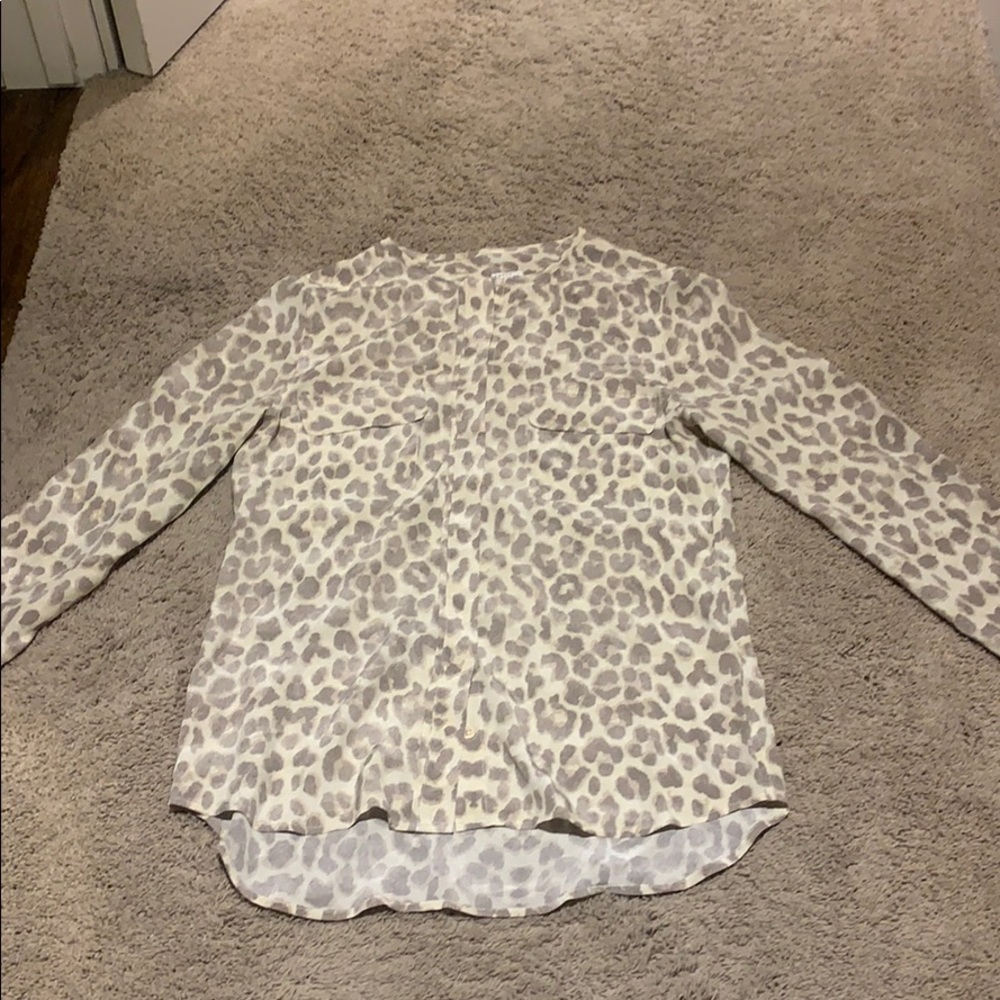 Hardly worn equipment animal print blouse
